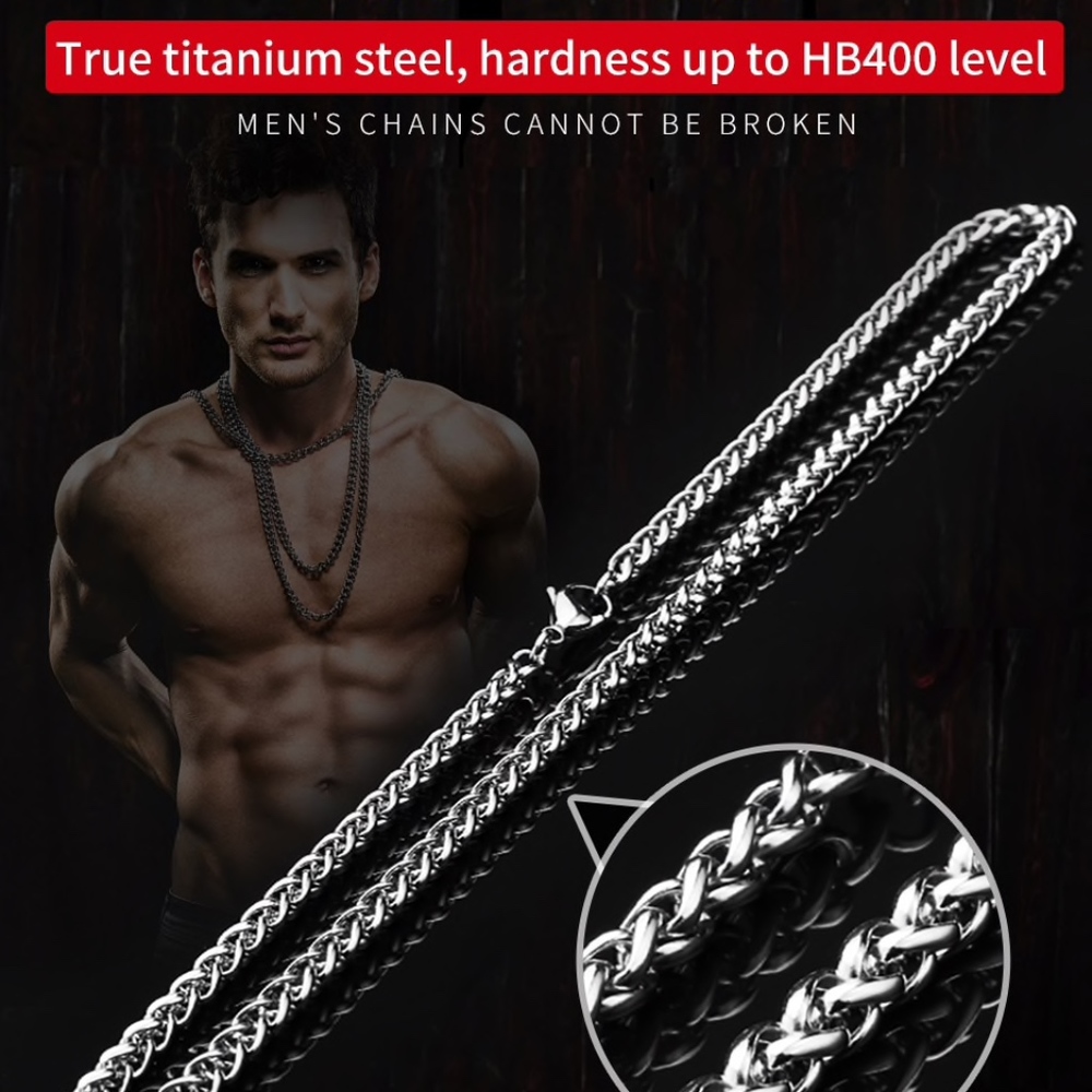Men's Chain Steel Waterproof Necklace